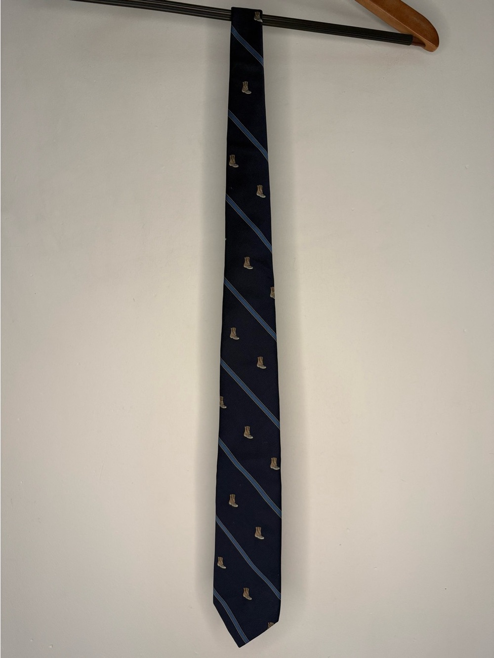 L.L. Bean Blue Striped Bean Boot Necktie